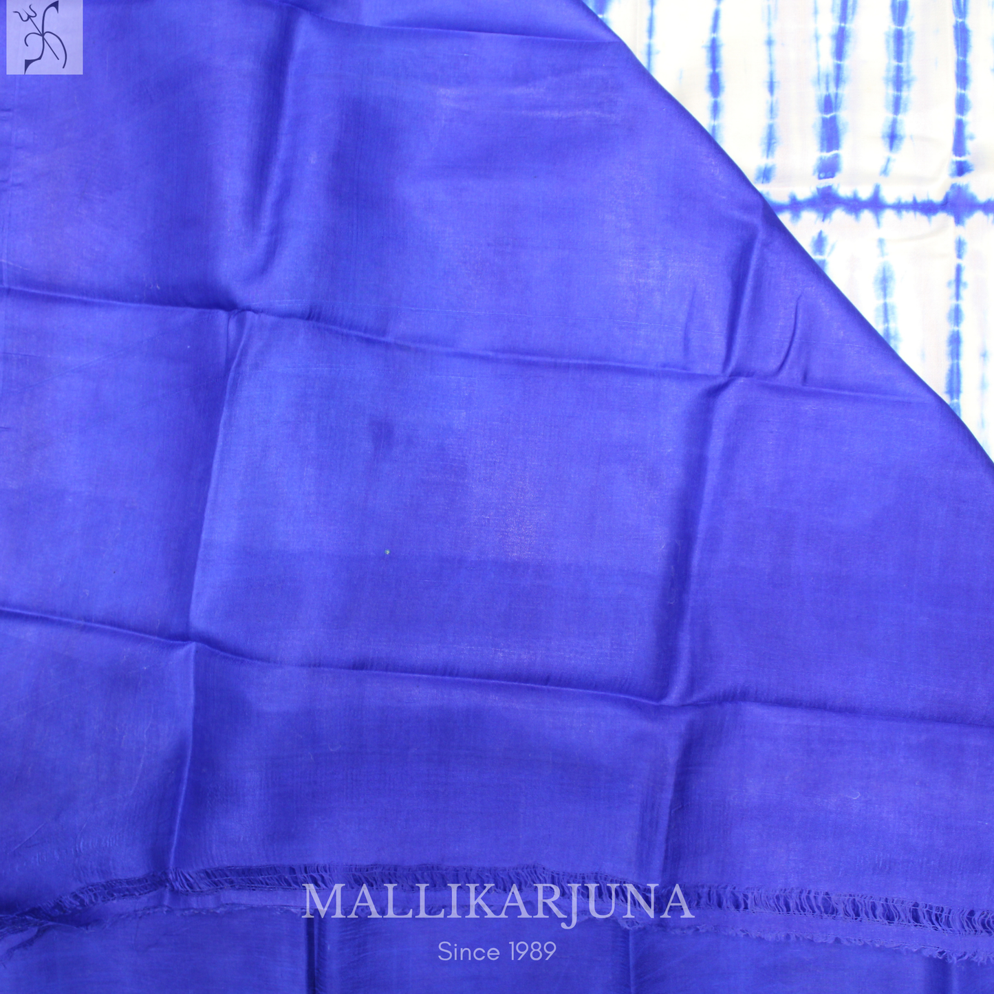 B46.Pure White Tussar Silk Saree