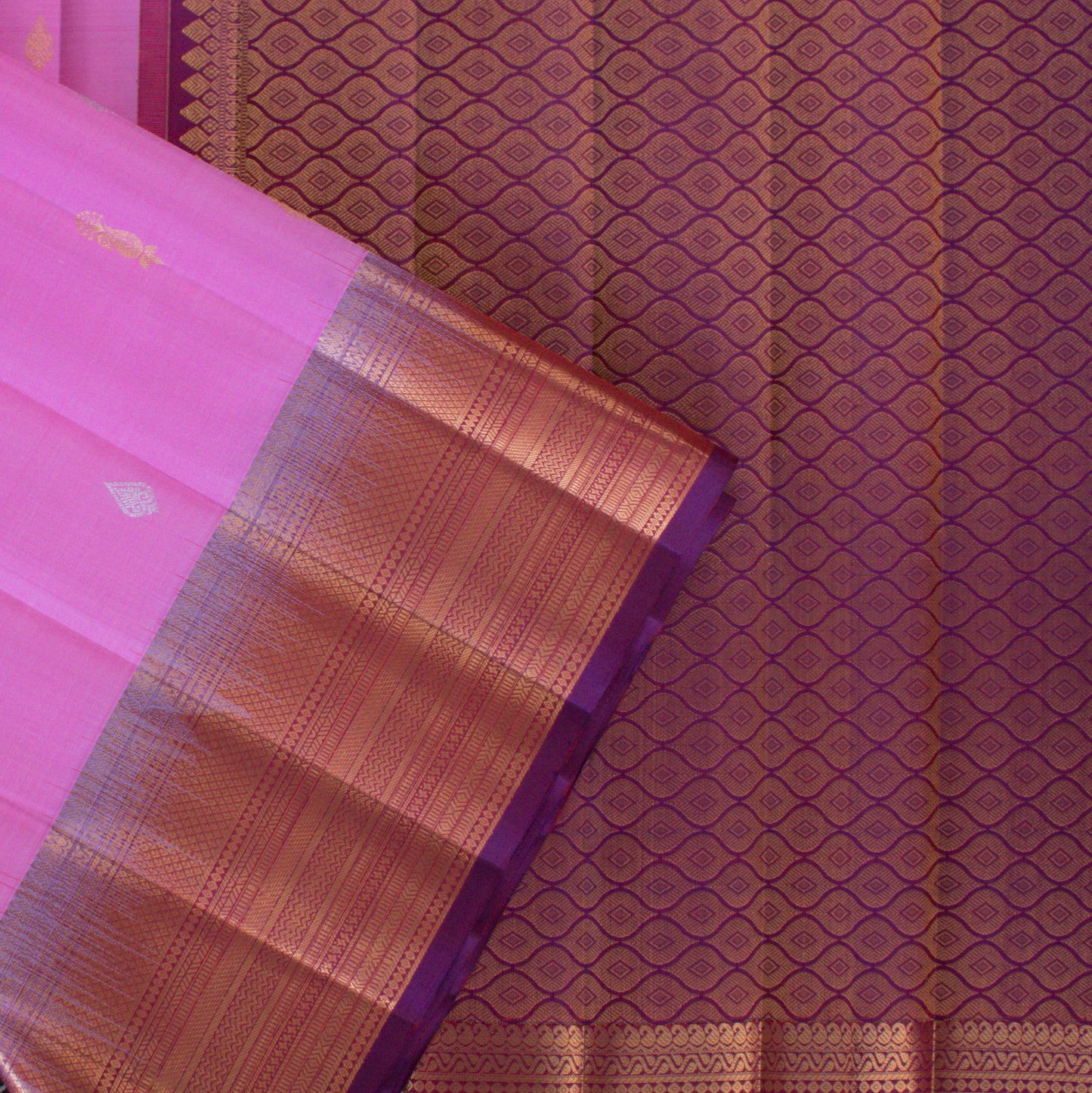 MALLIKARJUNA'S KANCHIVARAM HANDLOOM SILK SAREE - L424