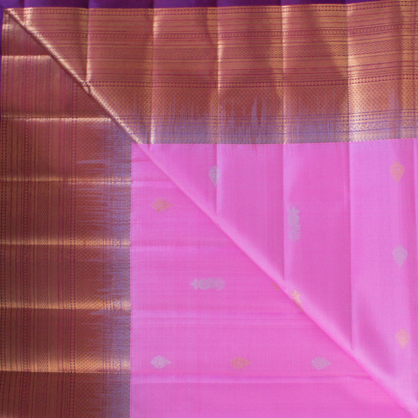 MALLIKARJUNA'S KANCHIVARAM HANDLOOM SILK SAREE - L424