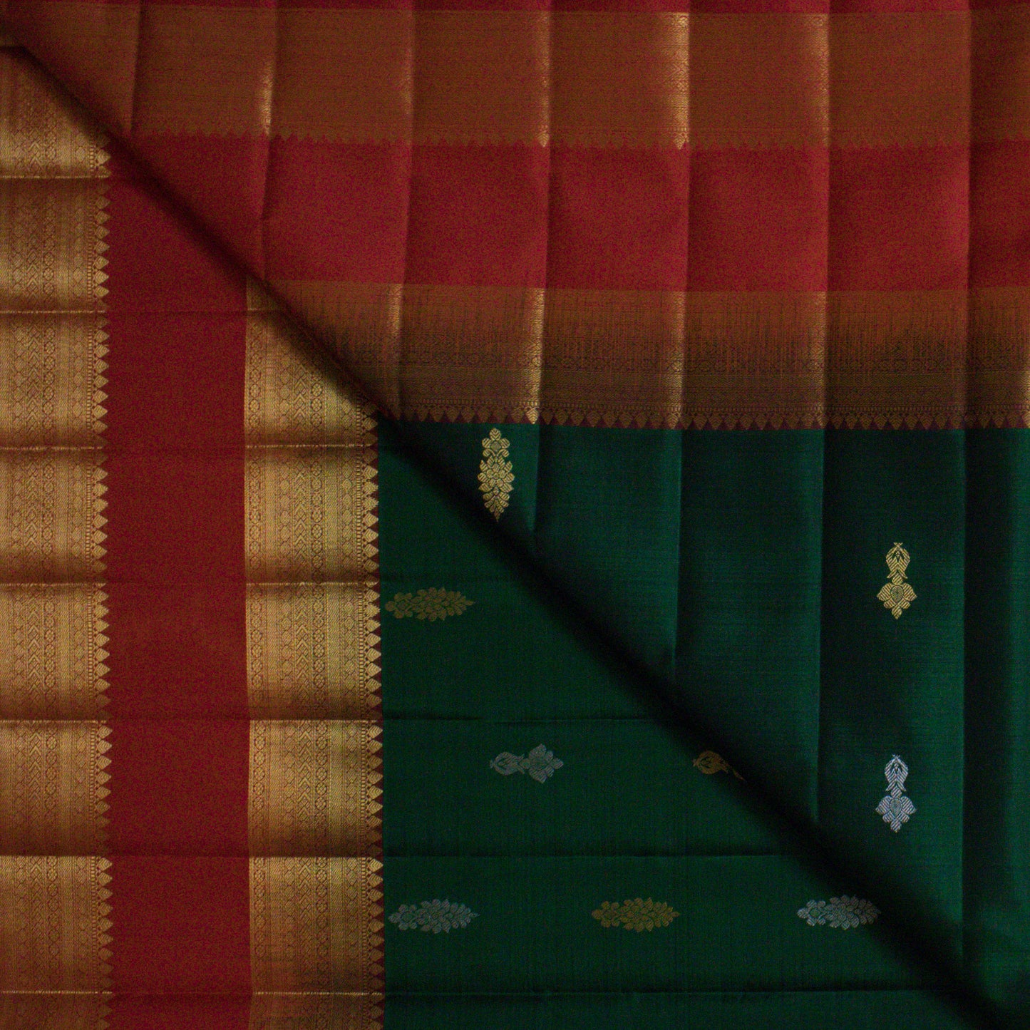 MALLIKARJUNA'S KANCHIVARAM HANDLOOM SILK SAREE - L404