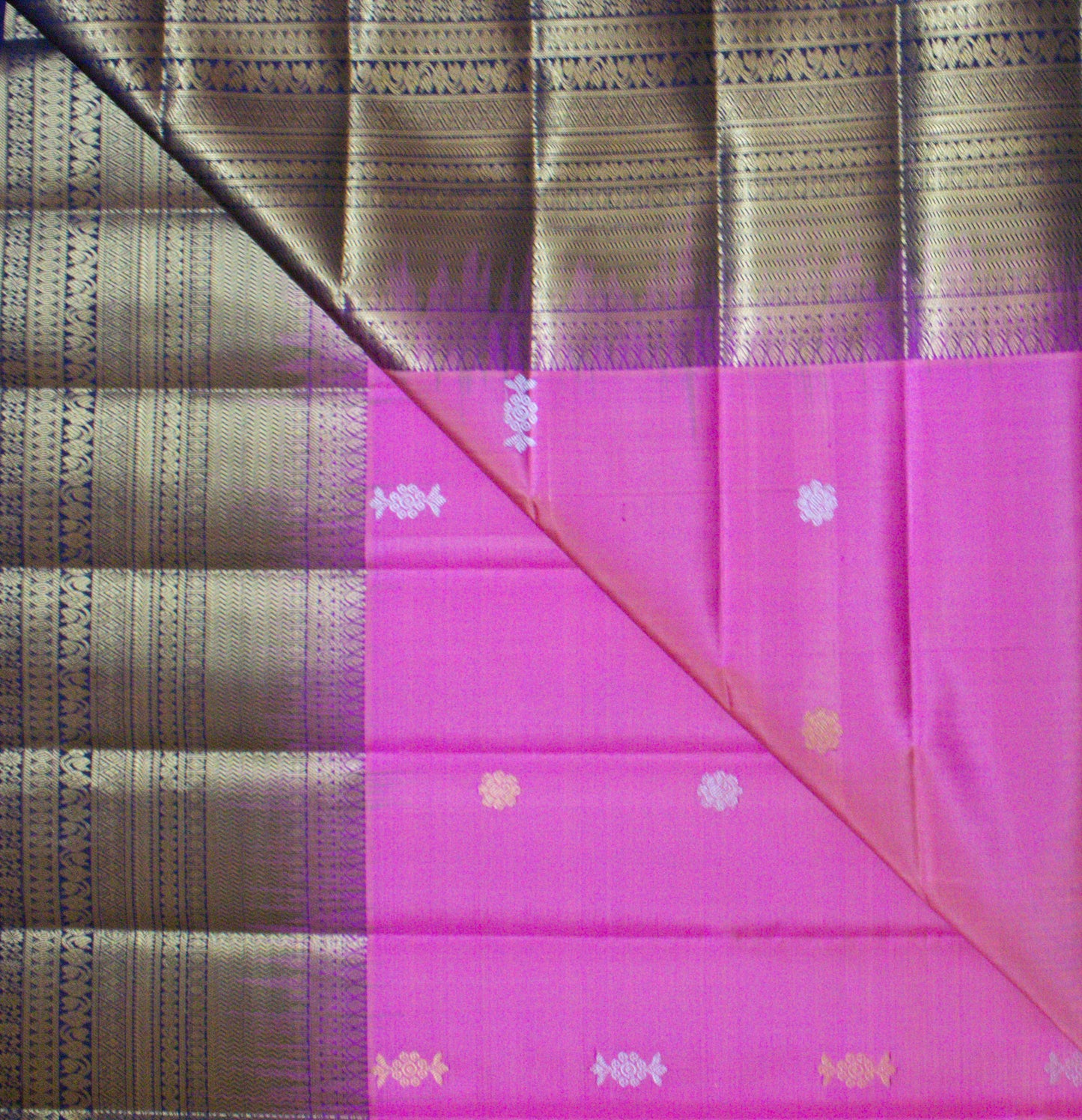 MALLIKARJUNA'S KANCHIVARAM HANDLOOM SILK SAREE - L407