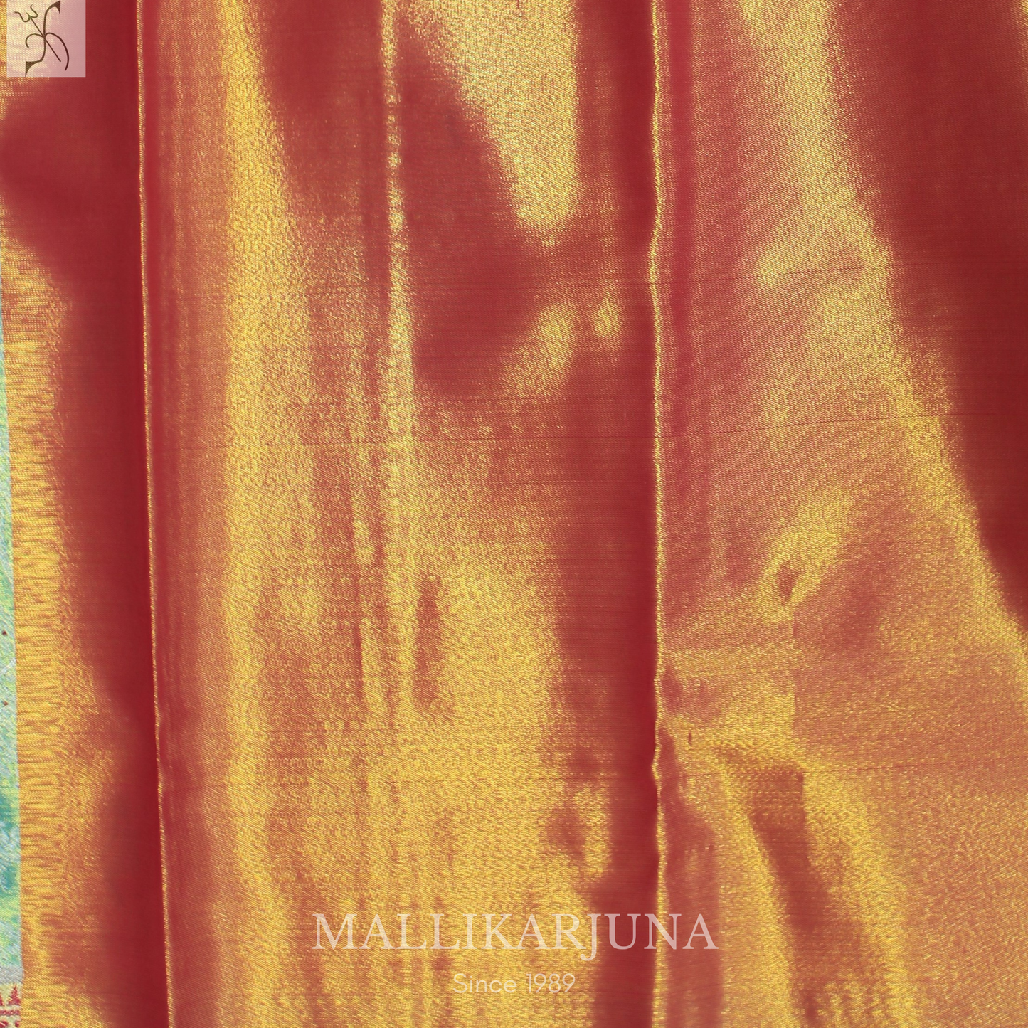 M125 Semi Kanjivaram Tissue Sky Blue Pattu Pavada