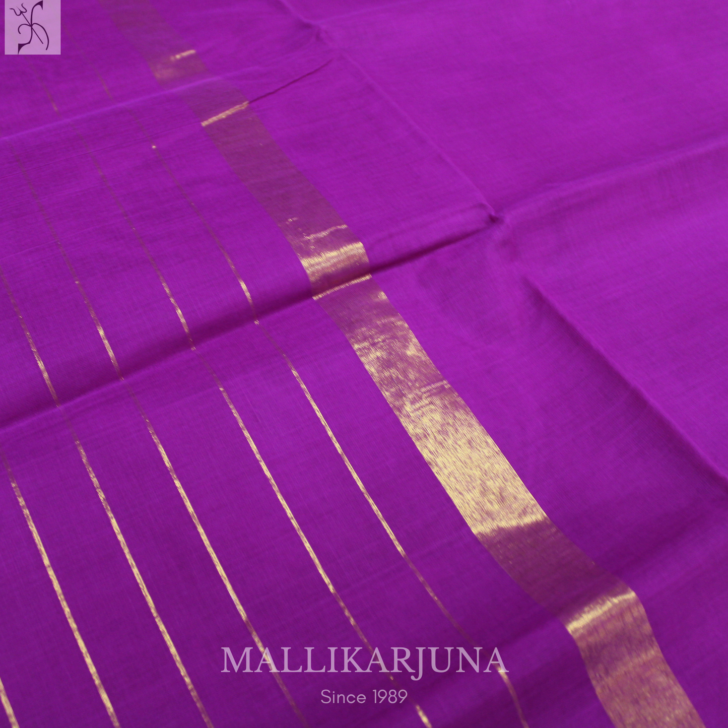 C52. Pure Pink Plain Venkatagiri Cotton Saree