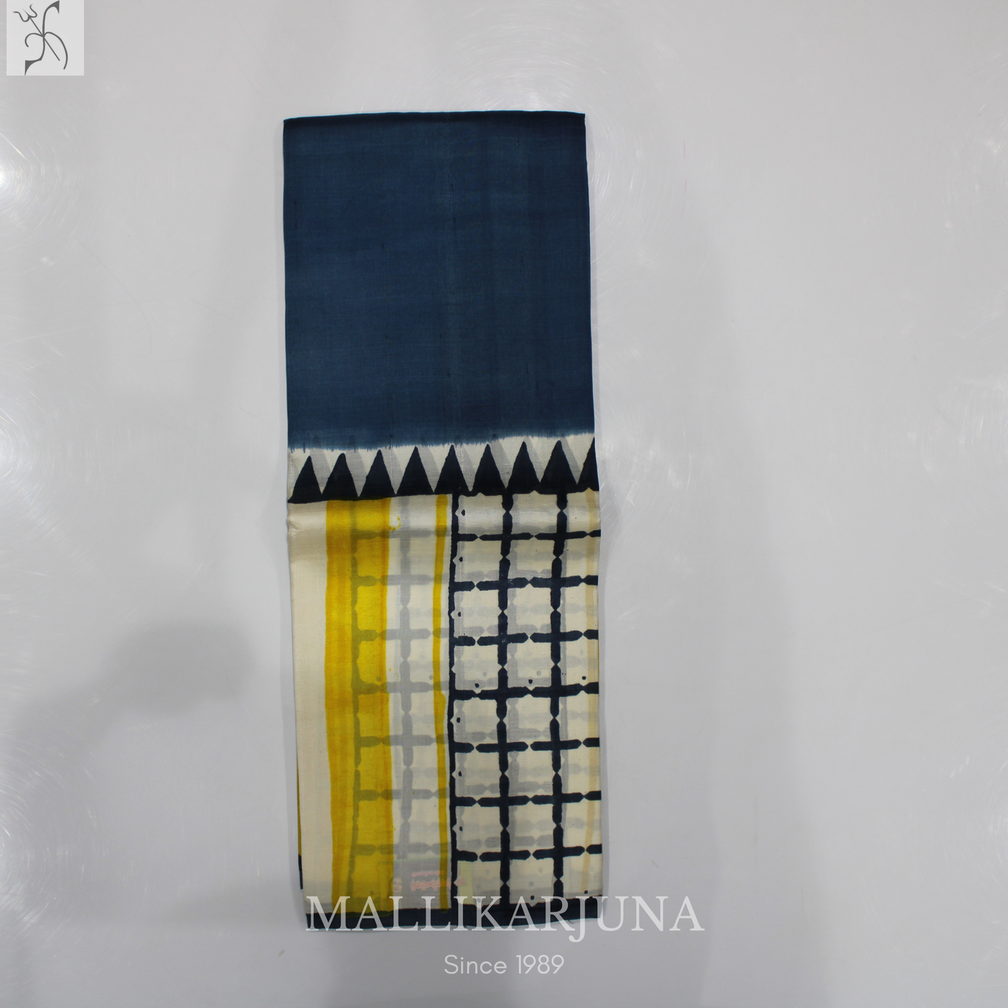 B41.Pure Dark Grey Tussar Silk Saree