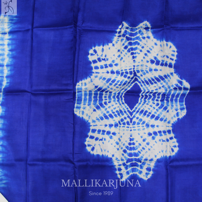 B46.Pure White Tussar Silk Saree