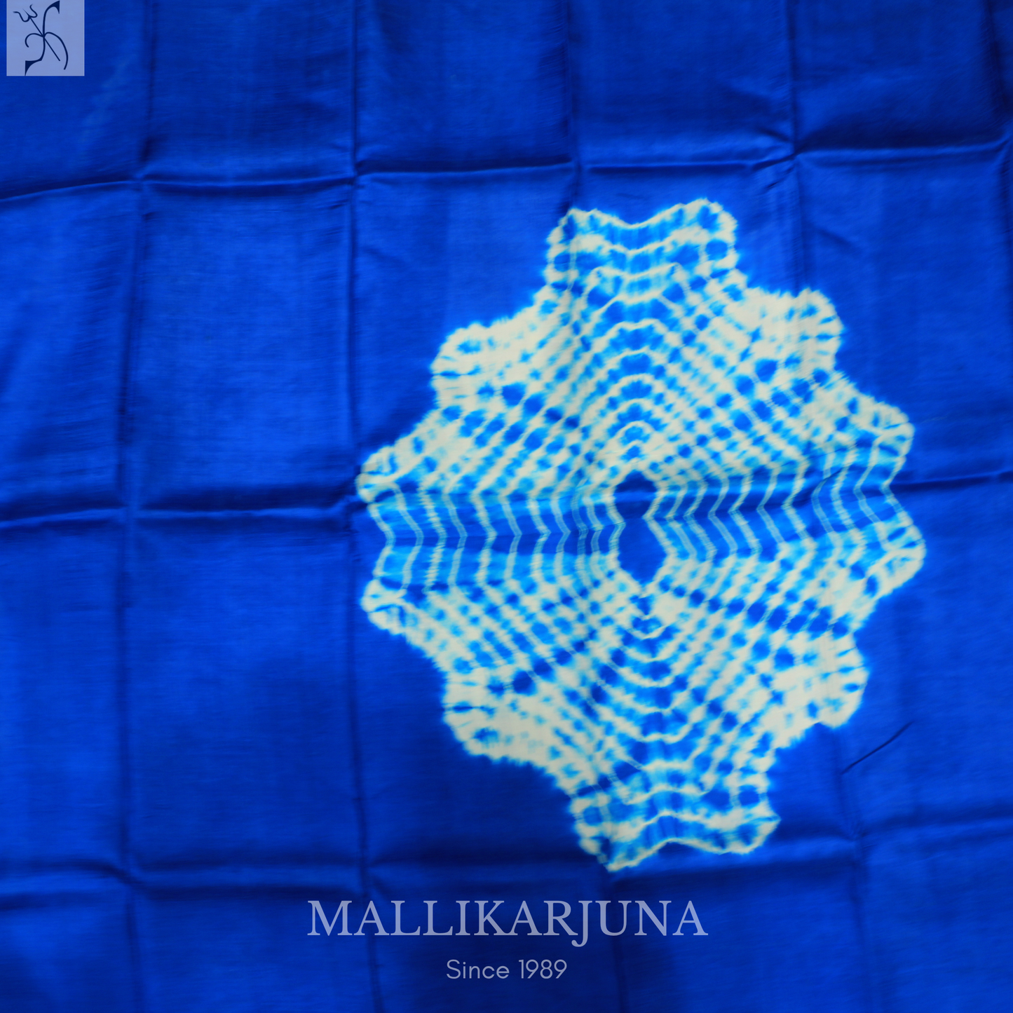 B48.Pure Blue Tussar Silk Saree