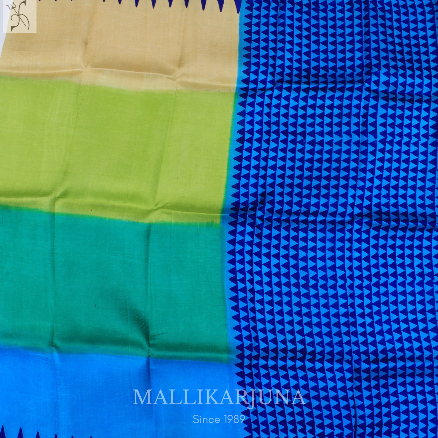 B51.Pure Multi Tussar Silk Saree