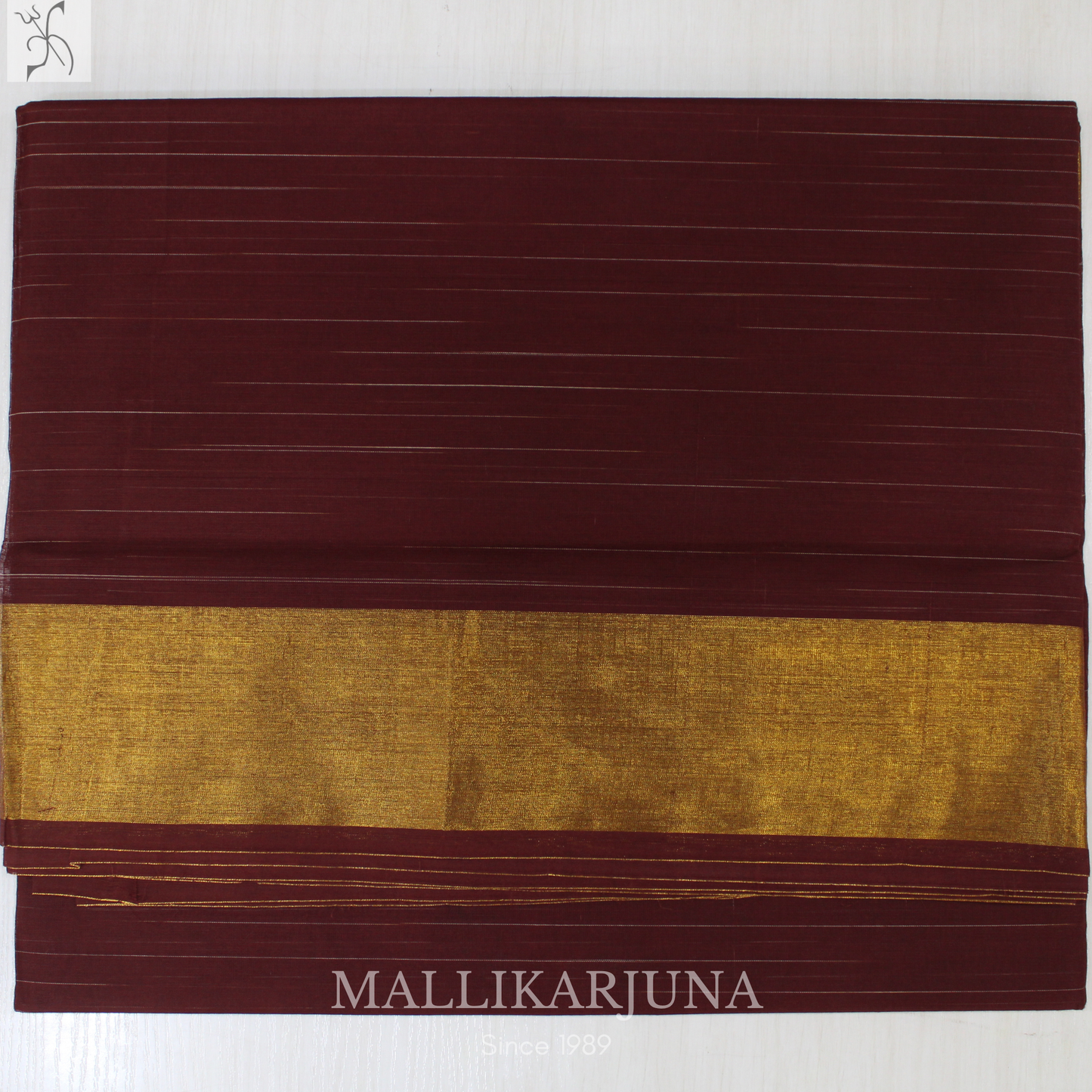 C88. Pure Brown Checks Venkatagiri Cotton Saree
