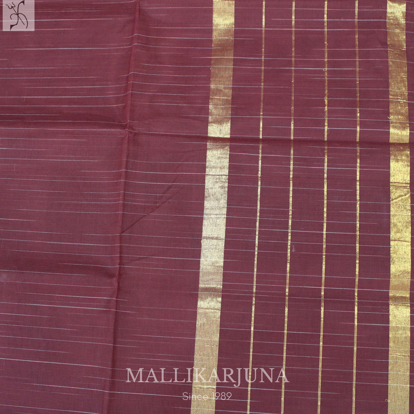 C88. Pure Brown Checks Venkatagiri Cotton Saree