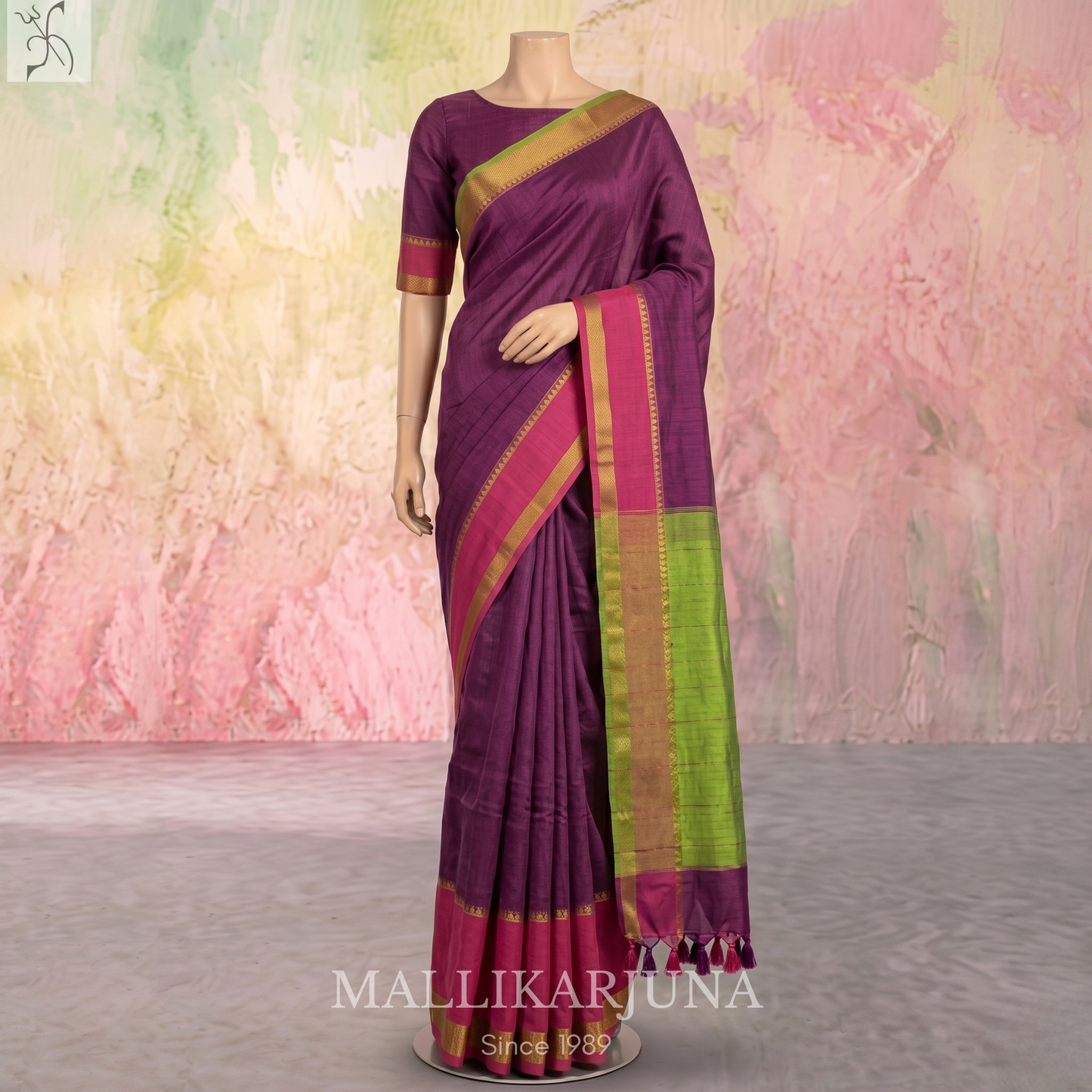 D118  Gajari Mangalagiri Saree