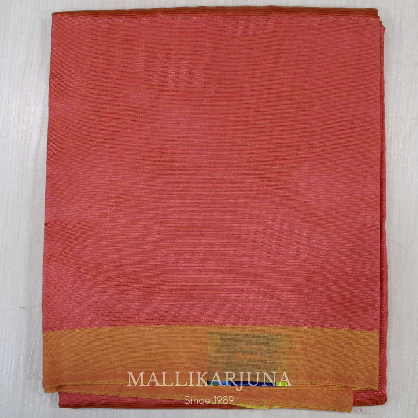 D102 Orange Mangalagiri Saree