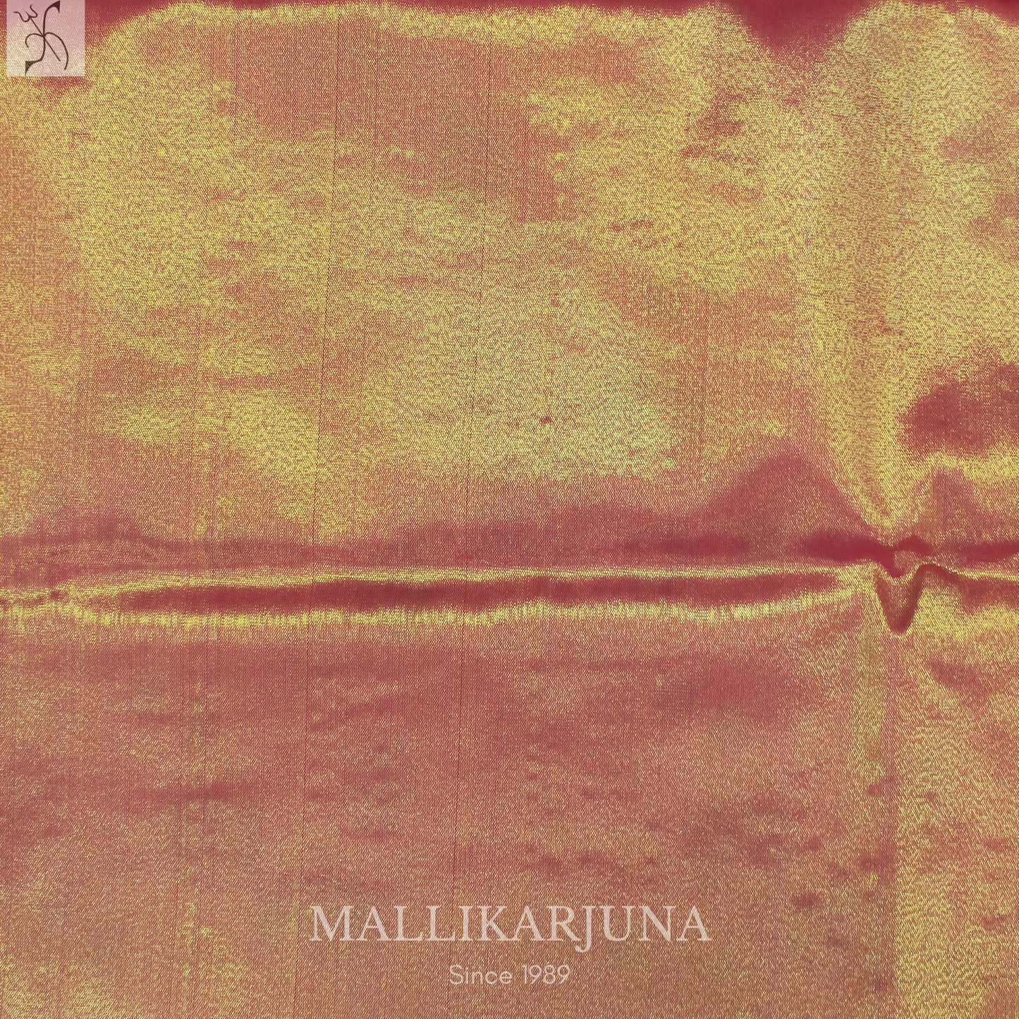 M128 Semi Kanjivaram Tissue Gold Pattu Pavada