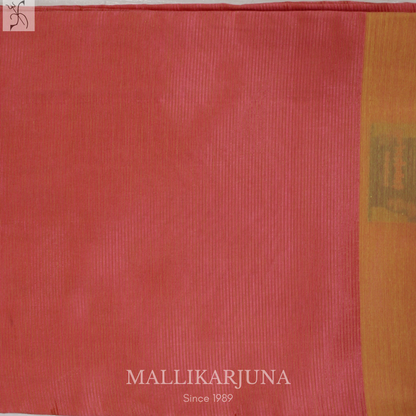 D102 Orange Mangalagiri Saree