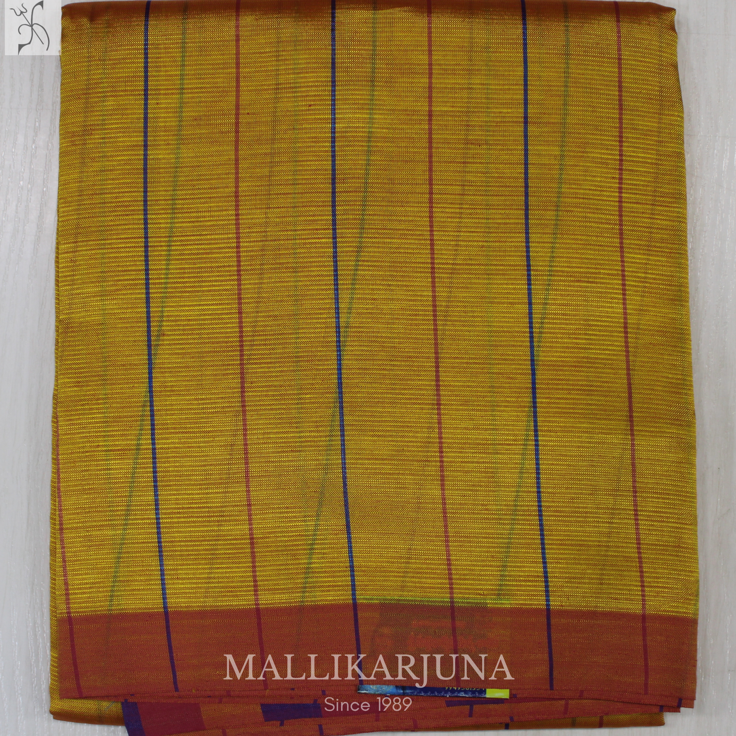 D103  Yellow Mangalagiri Saree