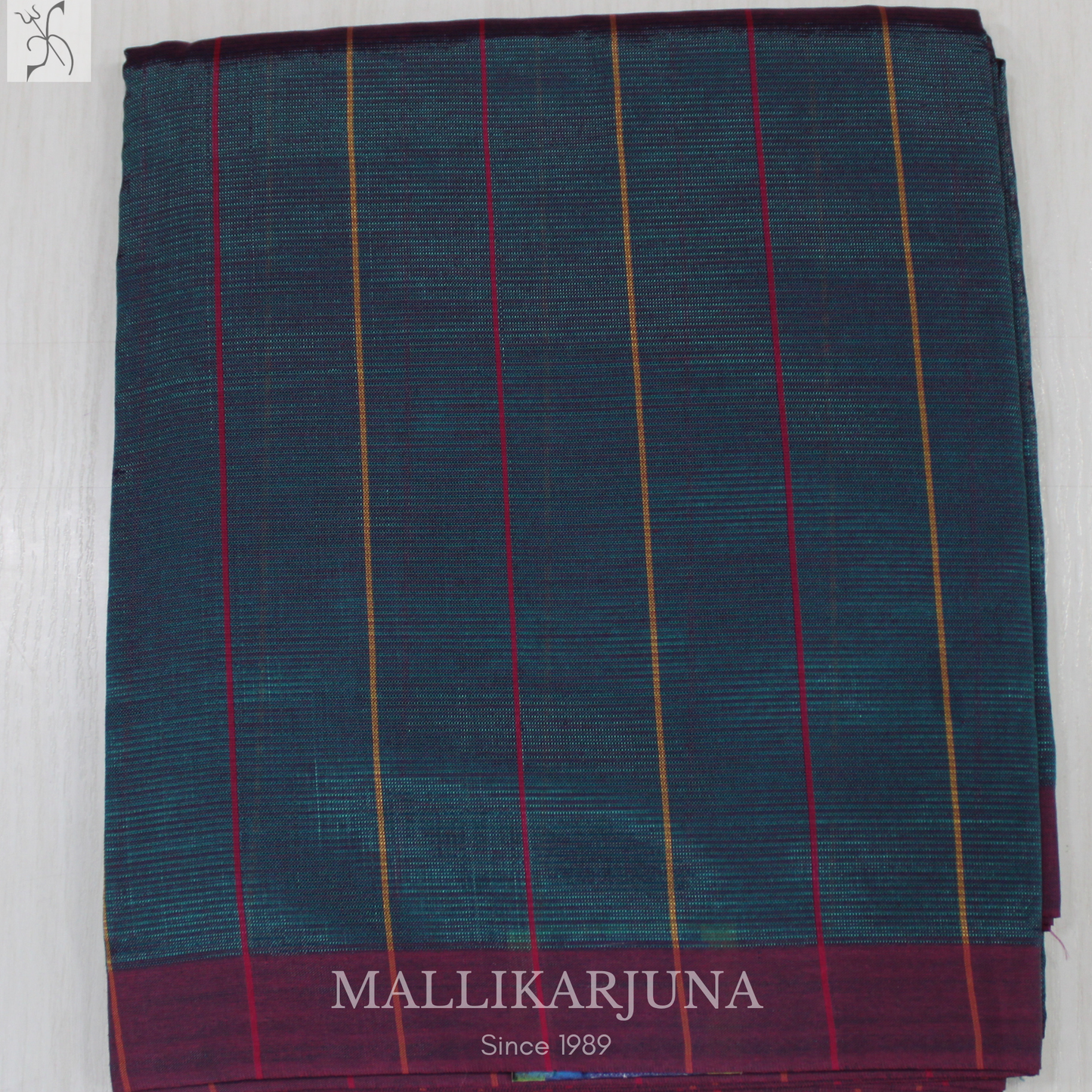 D104  Rama Green Mangalagiri Saree
