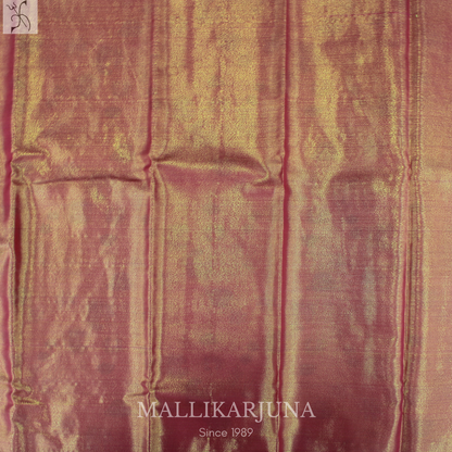 M130 Semi Kanjivaram Tissue Ash Pattu Pavada