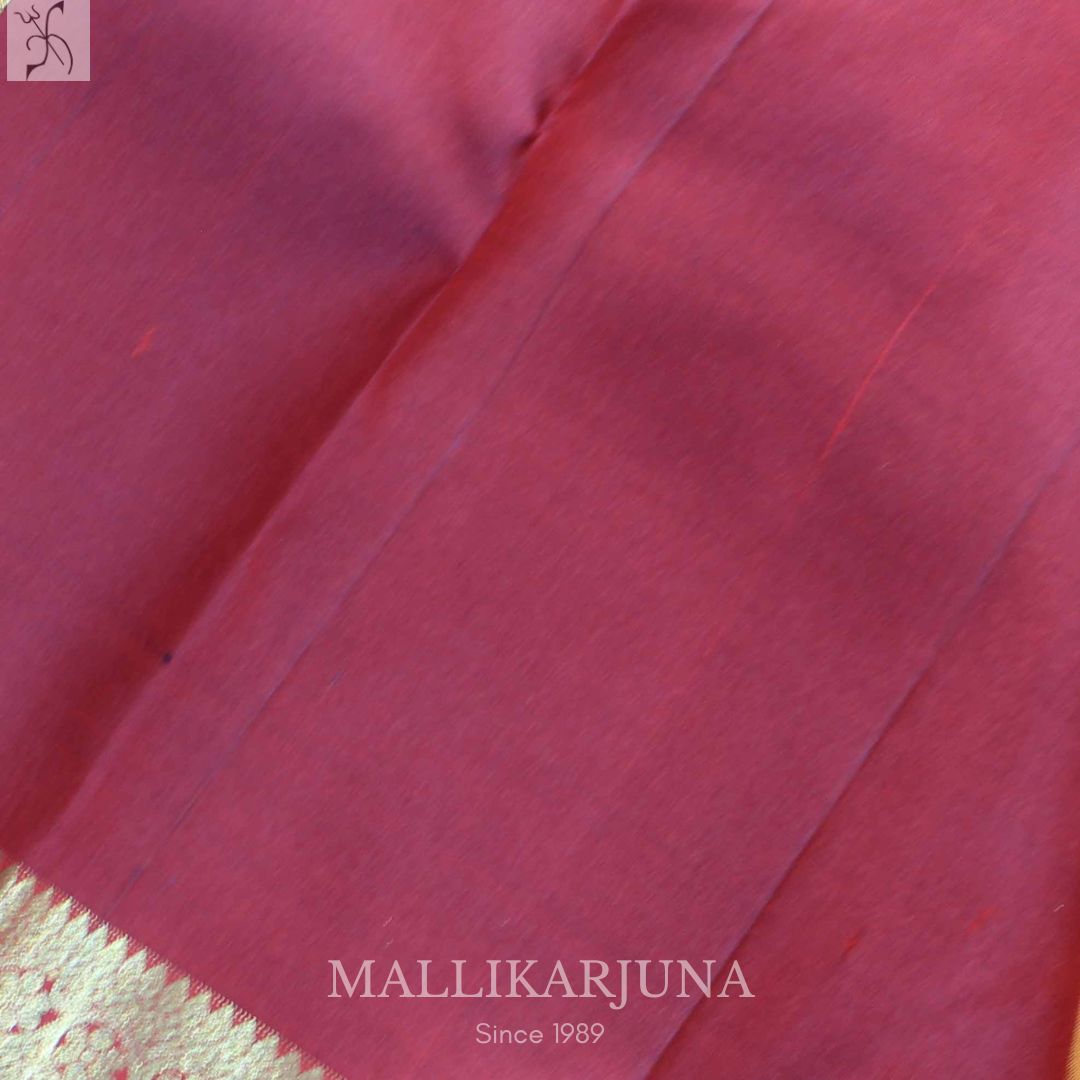 A16.Pure Mustard Yellow Kanjivaram Butta silk saree