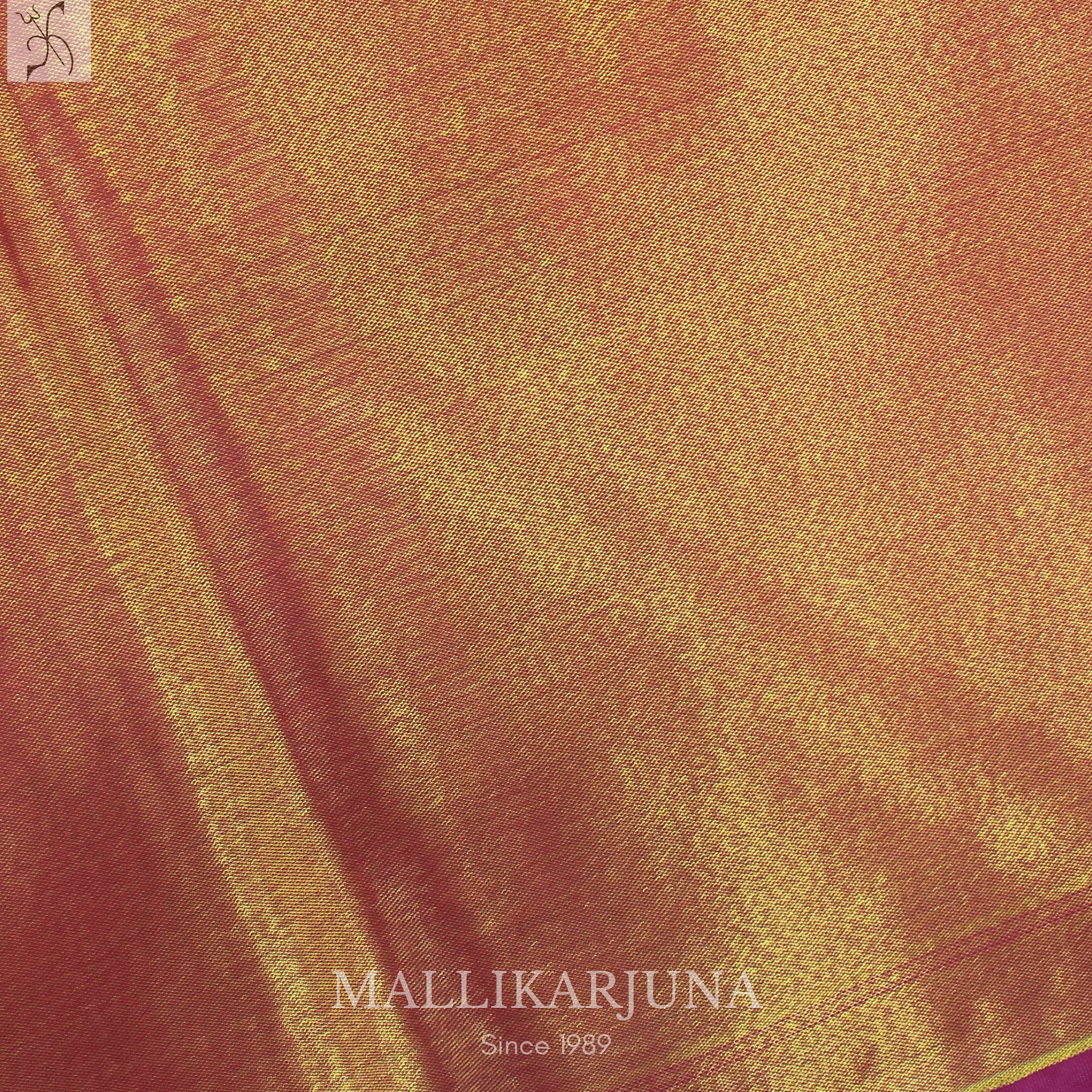 M131 Semi Kanjivaram Tissue Green Pattu Pavada