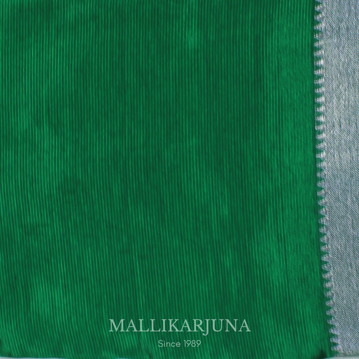 D107  Bottle Green Mangalagiri Saree
