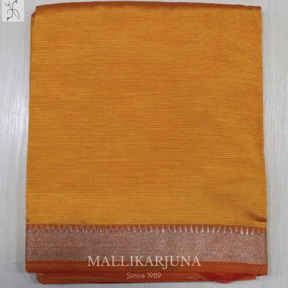 D108  Yellow Mangalagiri Saree