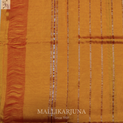 D108  Yellow Mangalagiri Saree