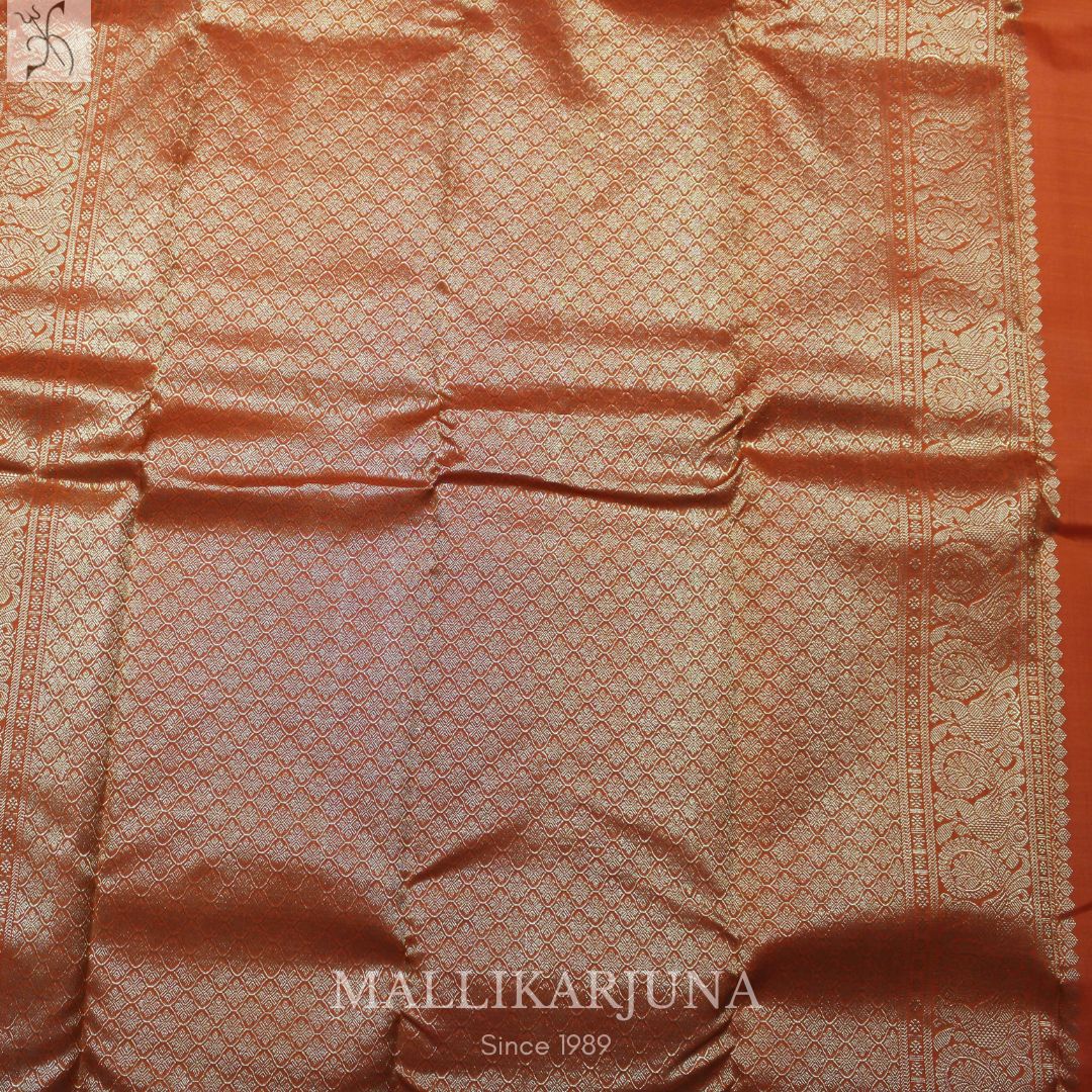 A19.Pure Pink Kanjivaram Butta silk saree