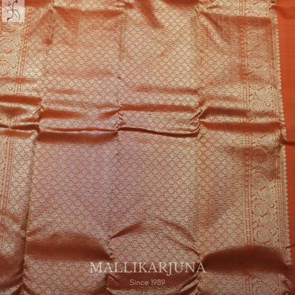 A19.Pure Pink Kanjivaram Butta silk saree