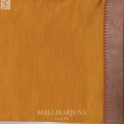 D108  Yellow Mangalagiri Saree