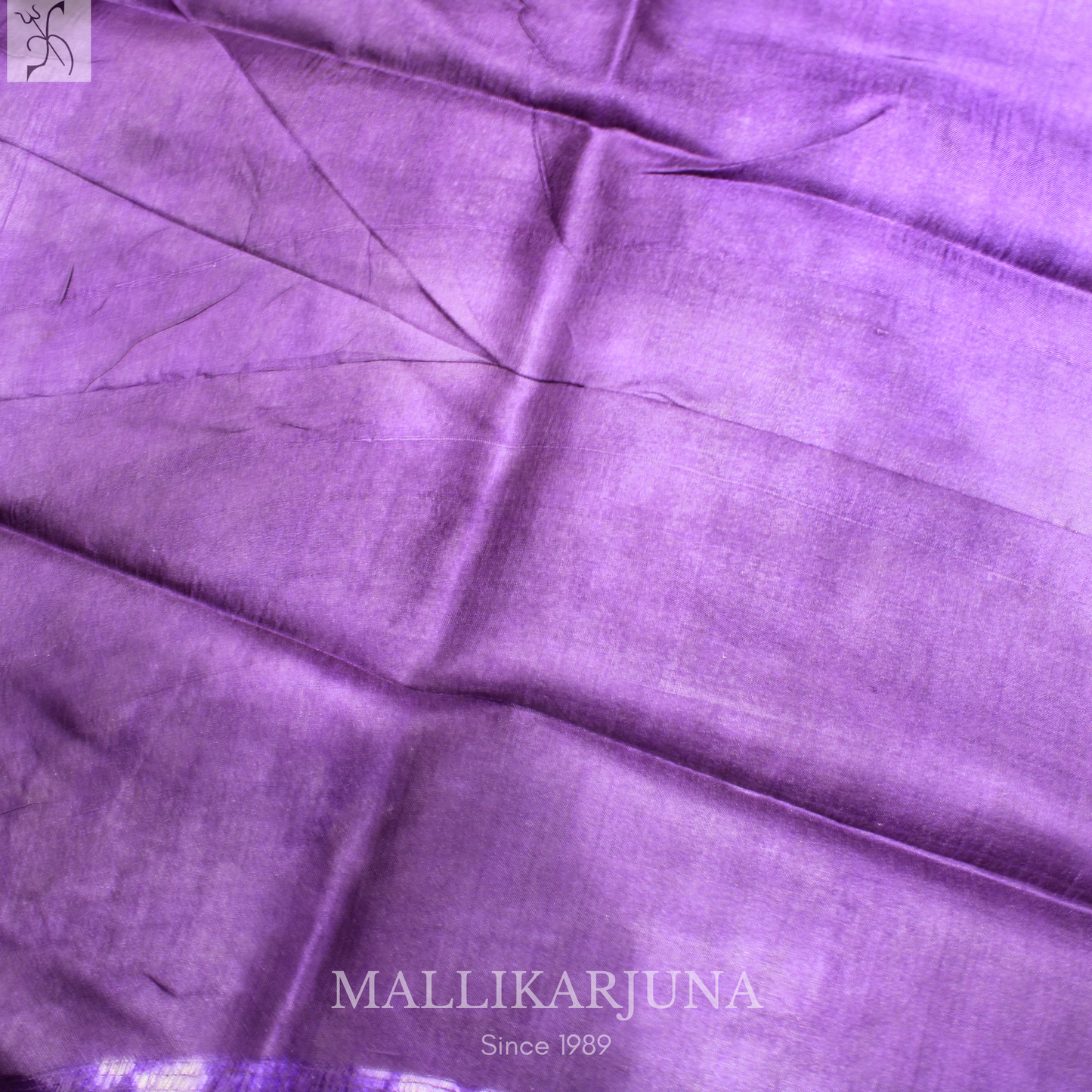 B24.Pure Purple Tussar Silk Saree