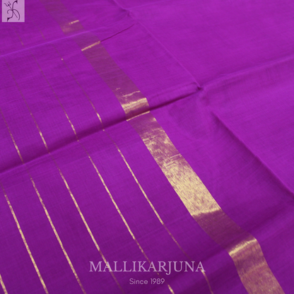 C52. Pure Pink Plain Venkatagiri Cotton Saree