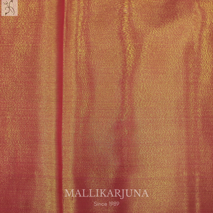 M136 Semi Kanjivaram Tissue Mustard Pattu Pavada
