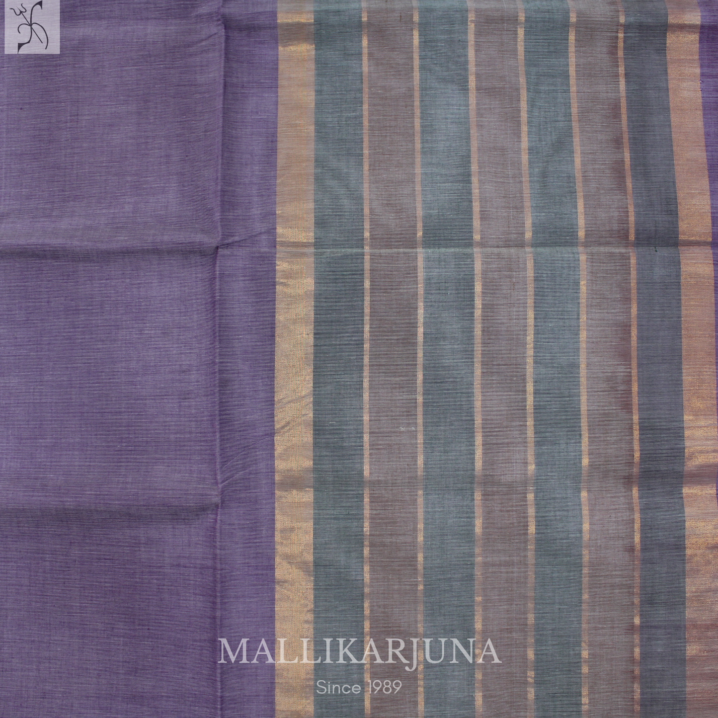 C54. Pure Lavender Plain Venkatagiri Cotton Saree