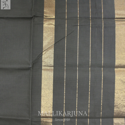 C55. Pure Bottle Green Plain Venkatagiri Cotton Saree