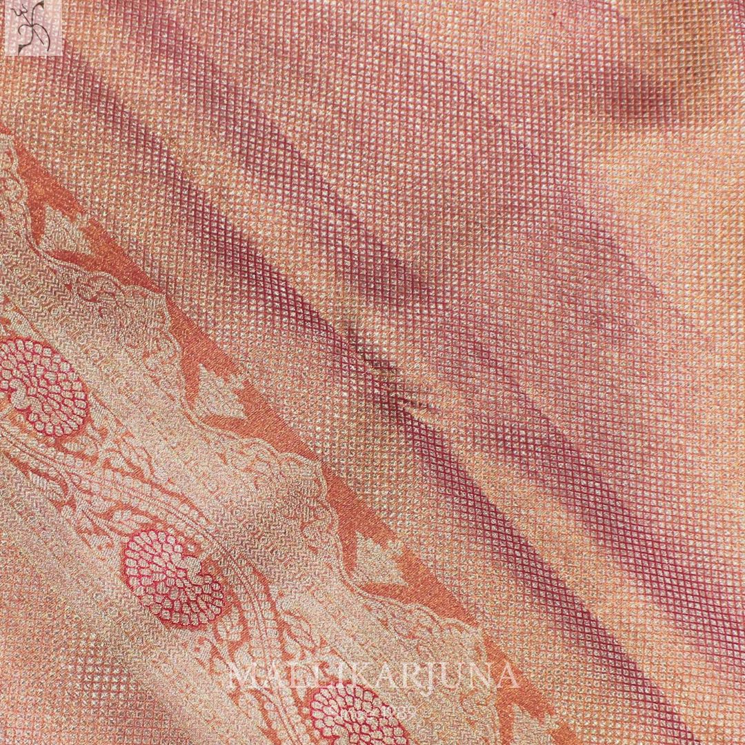 A07.Pure Tissue Yellow Meenakari Silk Saree