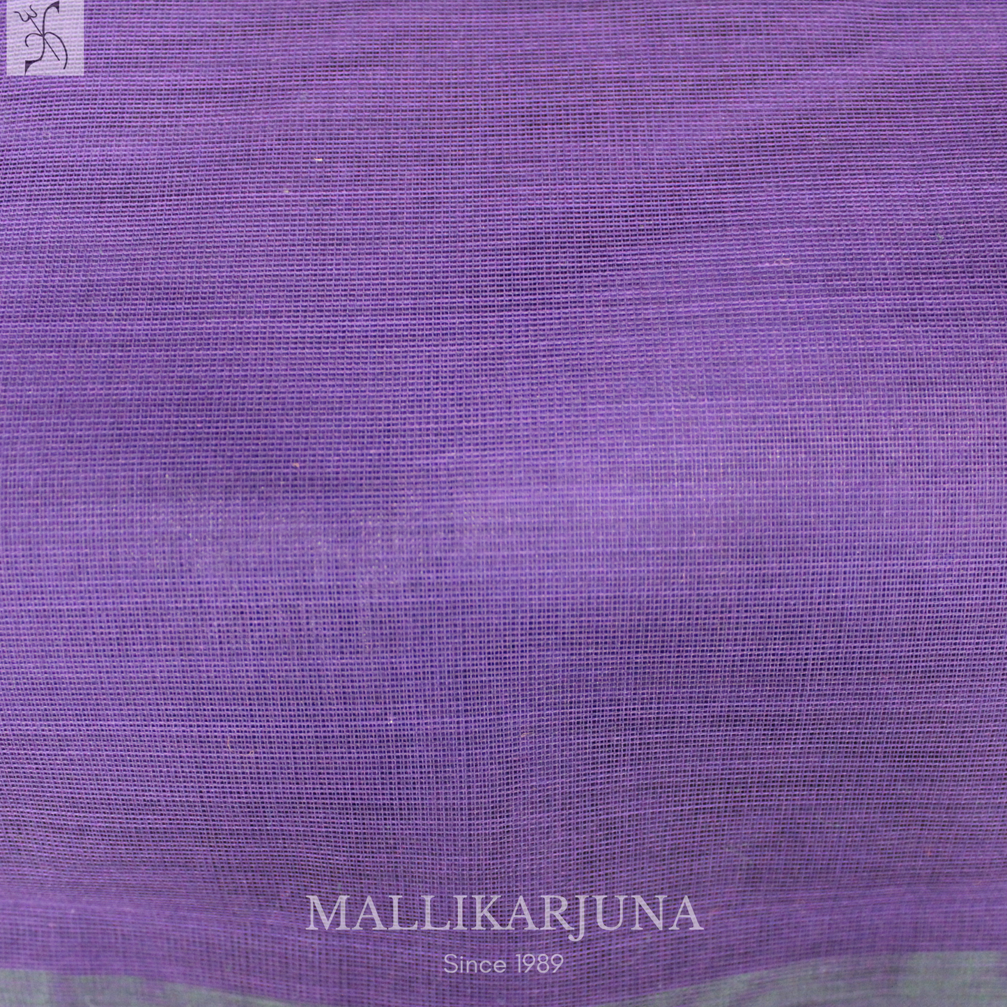 C57. Pure Ink Blue Plain Venkatagiri Cotton Saree