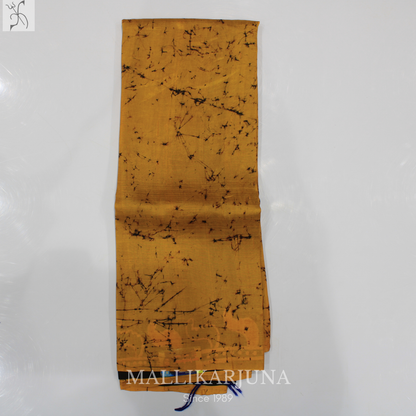 B28. Pure Yellow Tussar Silk Saree