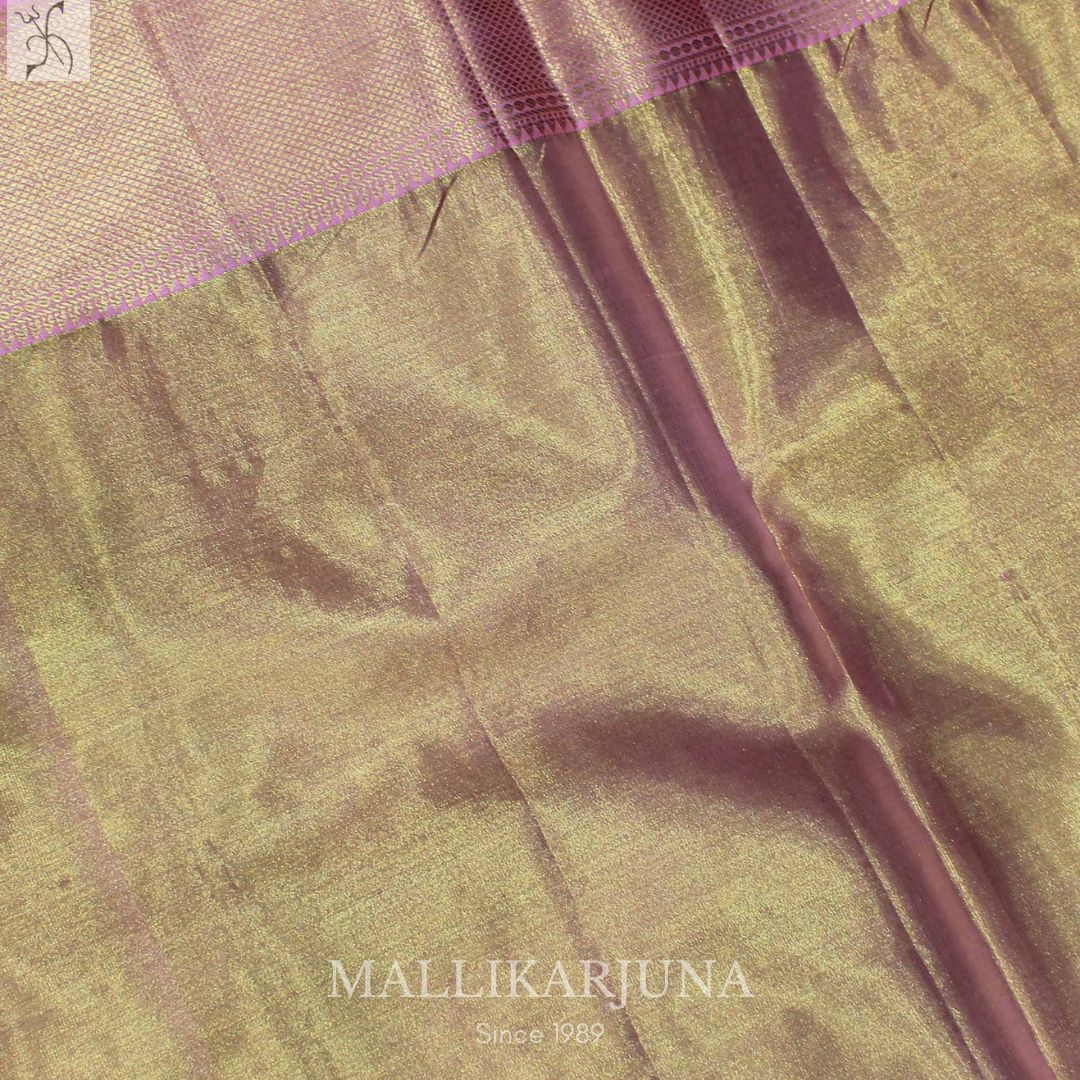 A05.Pure Tissue Green Kalankari Kanjivaram Silk Saree