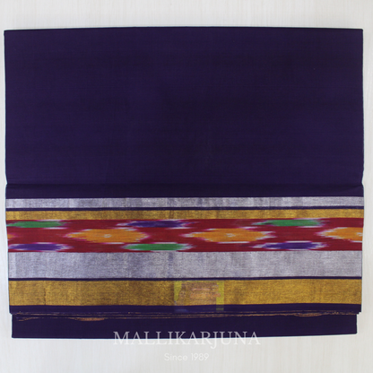 C59. Pure Violet Plain Venkatagiri Cotton Saree