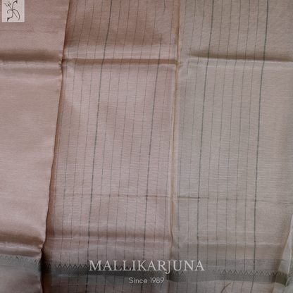 D116  Cream Mangalagiri Saree