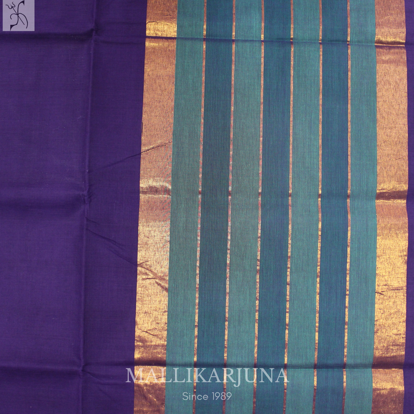 C59. Pure Violet Plain Venkatagiri Cotton Saree