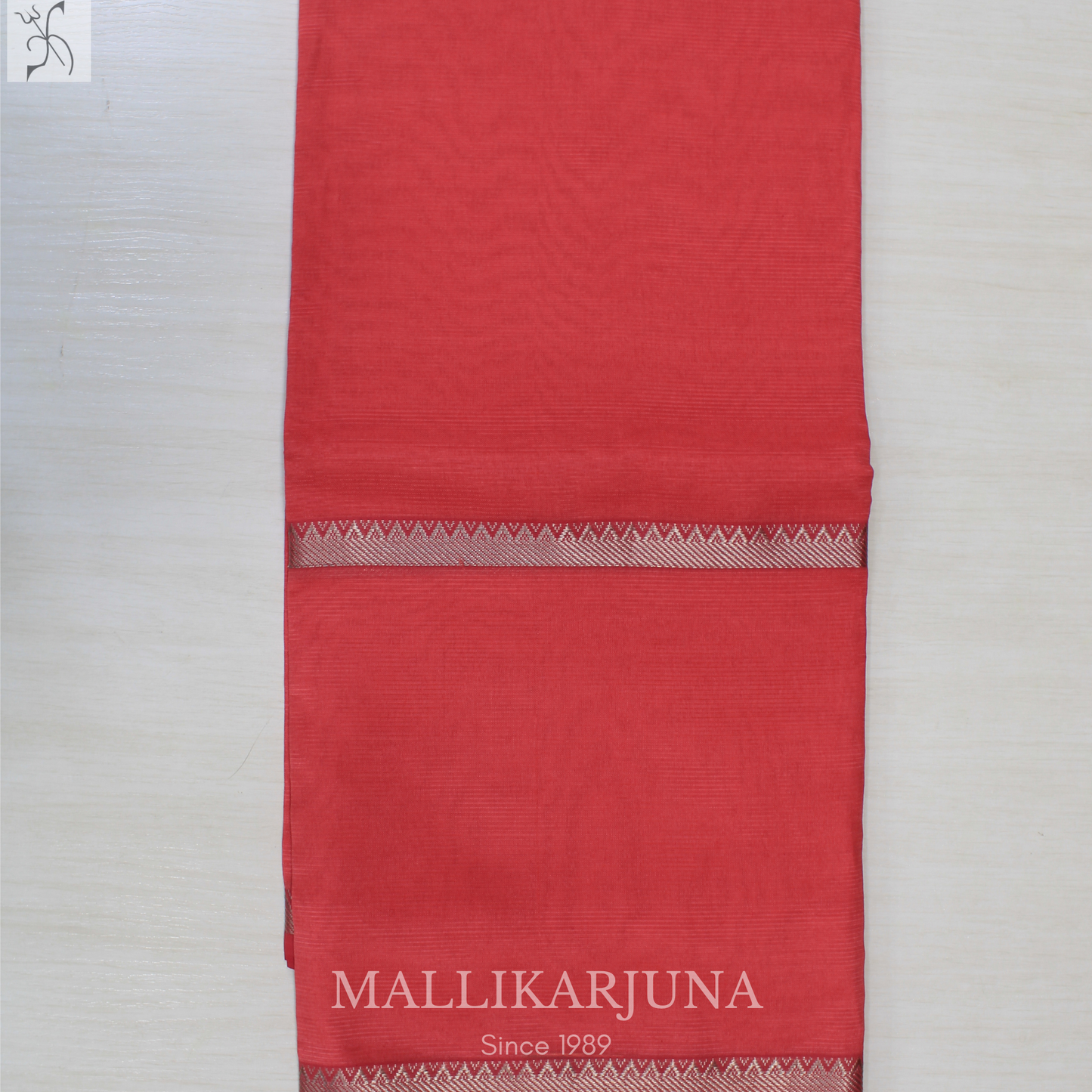 D115  Orange Mangalagiri Saree
