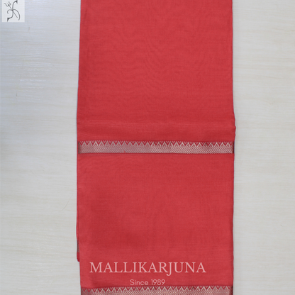 D115  Orange Mangalagiri Saree
