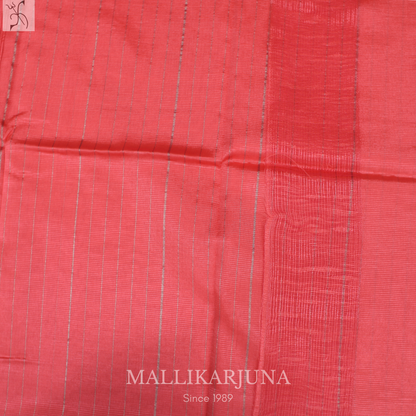 D115  Orange Mangalagiri Saree