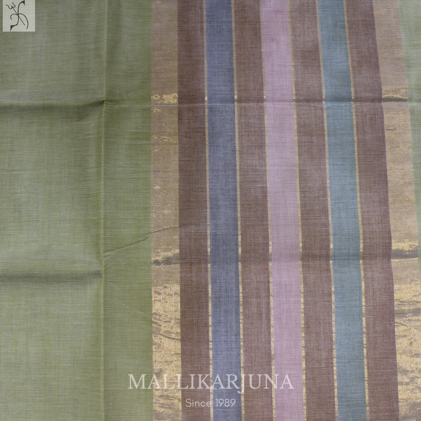 C60. Pure Cream Plain Venkatagiri Cotton Saree