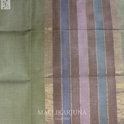 C60. Pure Cream Plain Venkatagiri Cotton Saree
