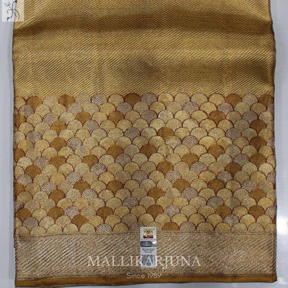 A01.Pure Tissue Gold kanjivaram Silk Saree