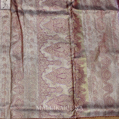 A02.Pure Tissue Grey kanjivaram Silk Saree