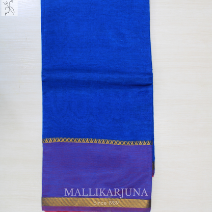 D121  Blue Mangalagiri Saree
