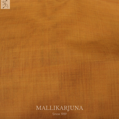 C69. Pure Yellow Plain Venkatagiri Cotton Saree